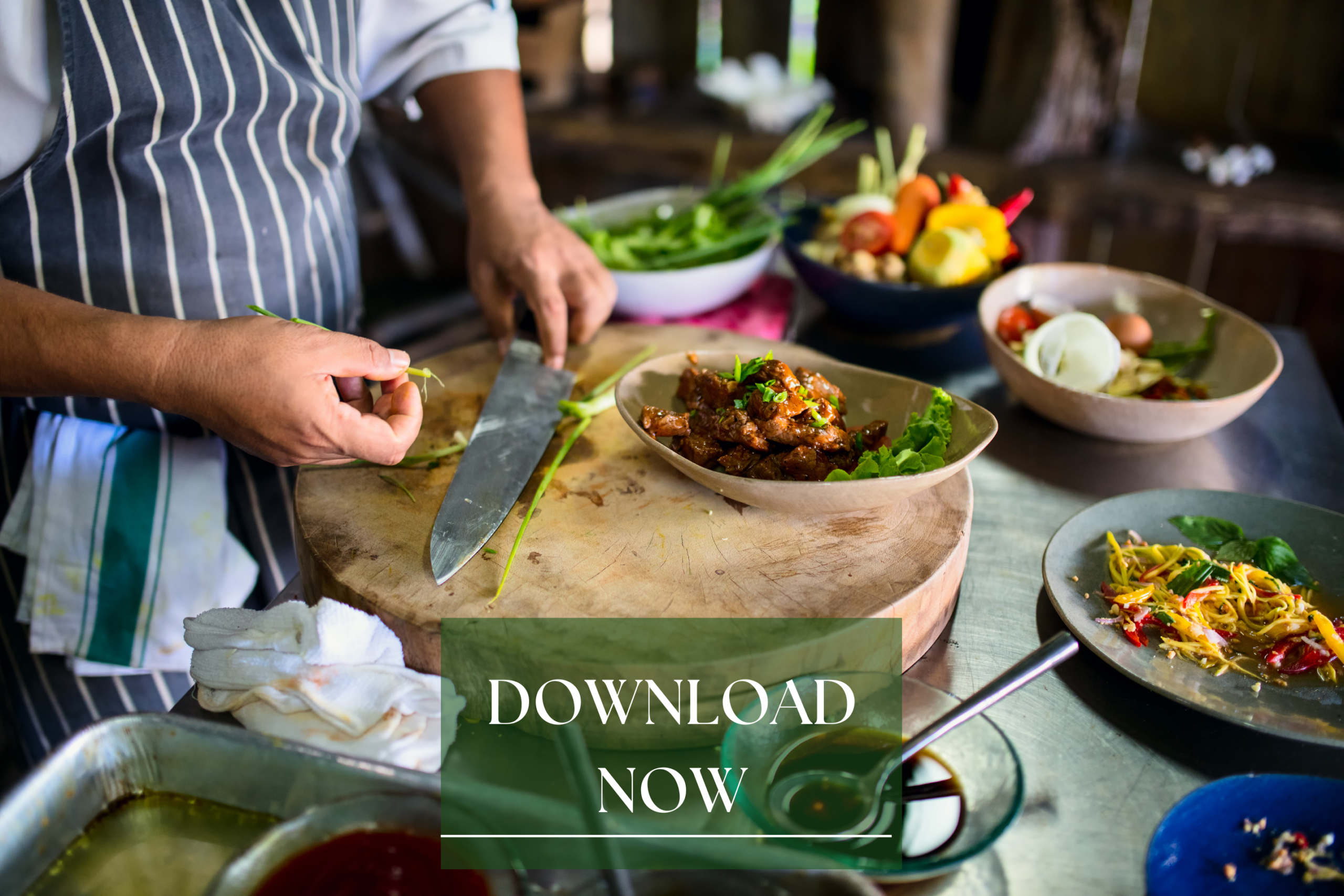Mom and kids cooking together